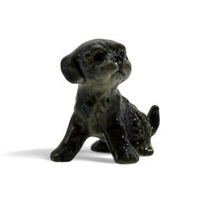 GOEBEL PUPPY Dog Small Ceramic Figurine Germany Vintage